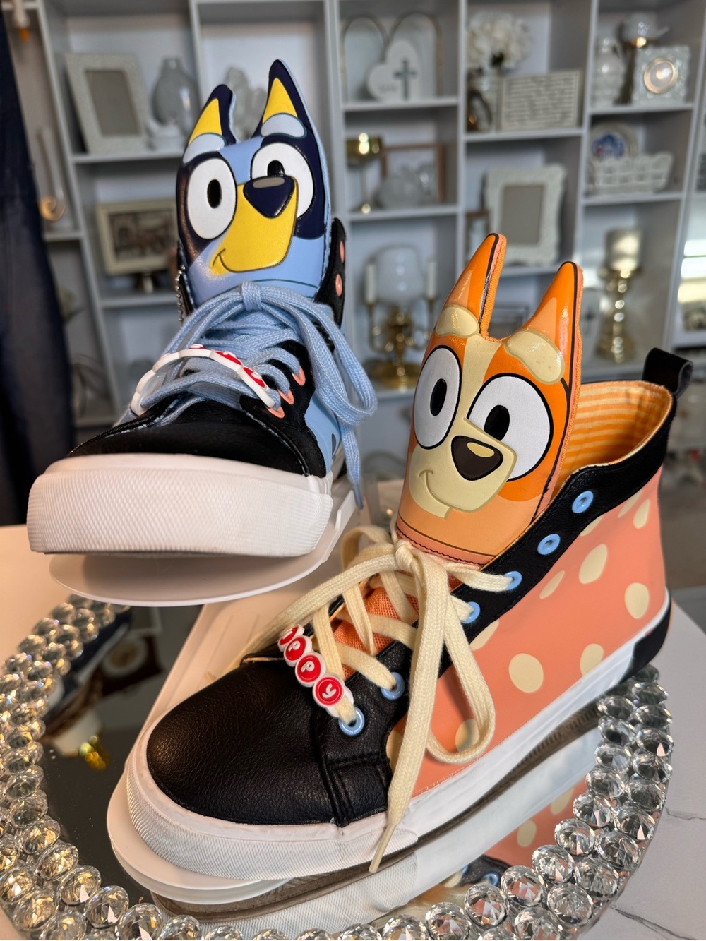 Bluey and Bingo High-Top Sneakers from Hot Toipc size 9